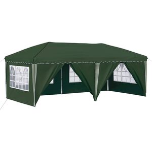 vidaXL Pop-up Festtelt 575 x 288 x 245 cm Gr&oslash;n