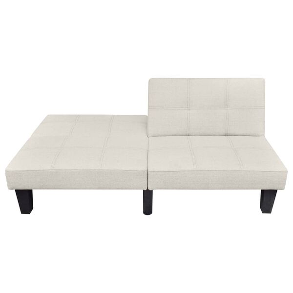 vidaXL sovesofa justerbar beige