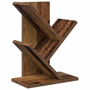 vidaXL Tr&aelig;bogreol 3-lags 30 x 18 x 40 cm Konstrueret tr&aelig; Gammelt tr&aelig;