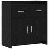 vidaXL Sideboard Sort eg 75 x 36 x 80 cm Konstrueret tr&aelig;