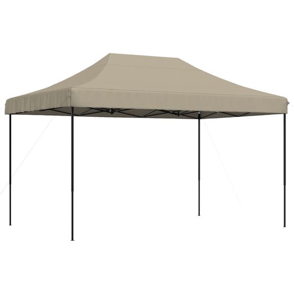 vidaXL foldbart pop up-festtelt 440x292x315 cm gråbrun
