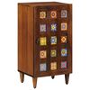 vidaXL Sideboard med d&oslash;r Valn&oslash;d 40 x 33 x 75 cm Massivt mangotr&aelig;