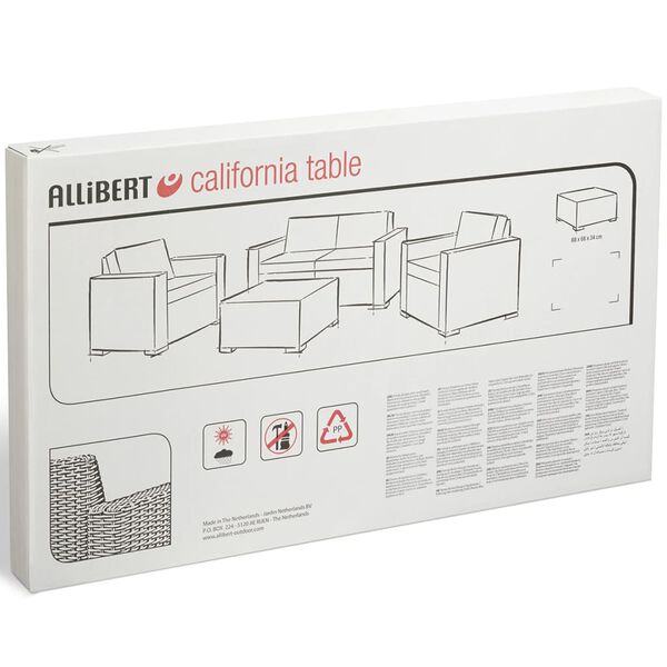 Keter havebord Californien grafitgrå 197421