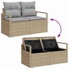 vidaXL Sofa S&aelig;t med pude 5 pcs polyrattan