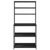 vidaXL K&oslash;kkenhylde Sort eg 80 x 40 x 168 cm Konstrueret tr&aelig;