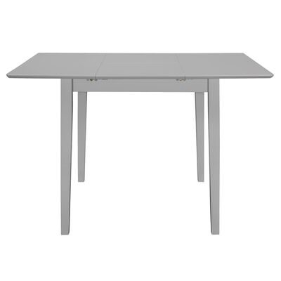 vidaXL udvideligt spisebord (80-120)x80x74 cm MDF grå