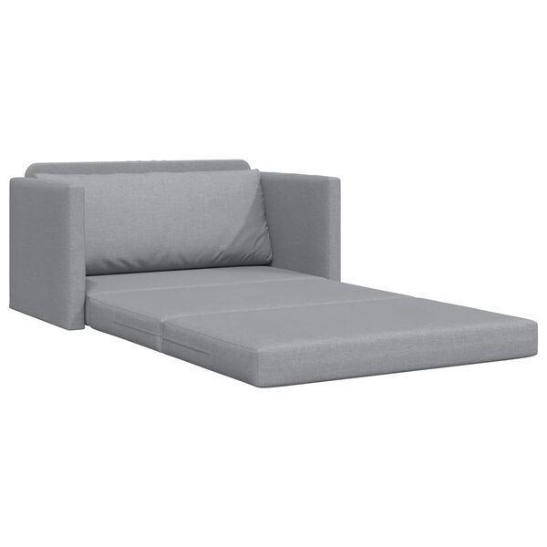 vidaXL Sovesofa 110cm Lysegr&aring; Stof