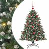 vidaXL Kunstigt juletr&aelig; Gr&oslash;n 150 cm PVC og plastik og st&aring;l