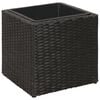 vidaXL plantekasser 3 stk. polyrattan sort