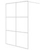 vidaXL brusev&aelig;g 140x195 cm klart sikkerhedsglas hvid
