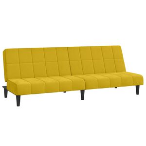 vidaXL 2-personers sovesofa fl&oslash;jl gul