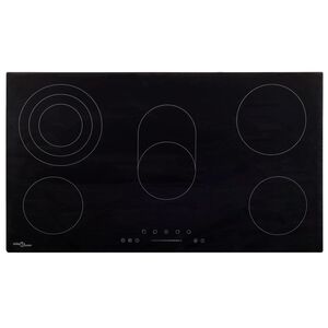 vidaXL keramisk kogeplade med 5 br&aelig;ndere Touch Control 8500 W 77 cm