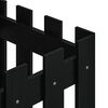 vidaXL plantekasse med stakitdesign 40x40x40 cm massivt fyrretr&aelig; sort