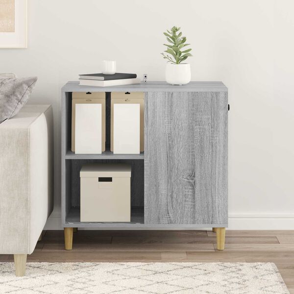 vidaXL Kat Hus Gr&aring; Sonoma 72 x 42.5 x 70 cm Konstrueret tr&aelig;