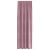 vidaXL M&oslash;rkl&aelig;gningsgardiner 2 pcs M&oslash;rk pink 140 x 245 cm Fl&oslash;jl
