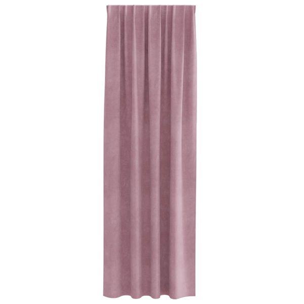 vidaXL M&oslash;rkl&aelig;gningsgardiner 2 pcs M&oslash;rk pink 140 x 245 cm Fl&oslash;jl