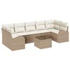 vidaXL Havesofa S&aelig;t 8 stk. Beige polyrattan
