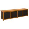 vidaXL Have Opbevaringskasse 185 L Massivt Akacietr&aelig; 200 x 50 x 56 cm