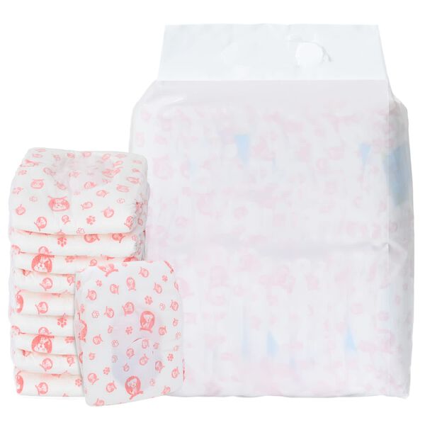 vidaXL Engangs hundetrusser til hunhunde 50 pcs Hvid M