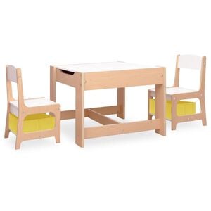 vidaXL b&oslash;rnebord med 2 stole MDF