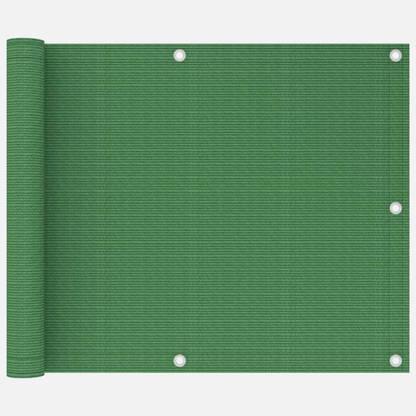 vidaXL altanafsk&aelig;rmning 75x300 cm HDPE lysegr&oslash;n