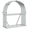 vidaXL br&aelig;ndestativ 120x45x140 cm galvaniseret st&aring;l s&oslash;lvfarvet