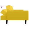vidaXL 2-personers sovesofa fl&oslash;jl gul