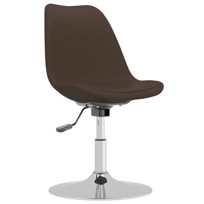 vidaXL drejelige spisebordsstole 4 stk. stof mørkebrun