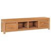 vidaXL tv-bord 115x30x35 cm massivt teaktr&aelig;