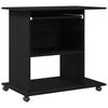 vidaXL computerbord sort egetr&aelig; 80x50x75 cm konstrueret tr&aelig;