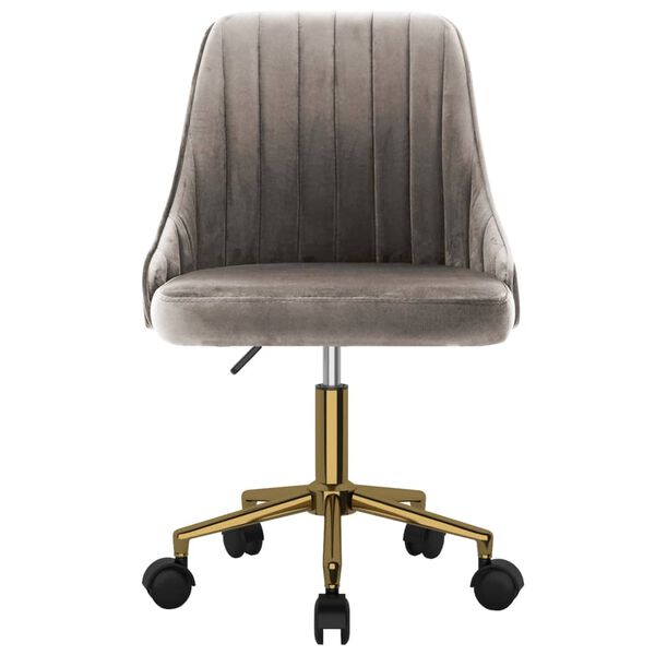 vidaXL drejelige spisebordsstole 4 stk. fl&oslash;jl lysegr&aring;