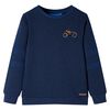 Sweatshirt til b&oslash;rn str. 104 marinemeleret