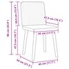 vidaXL spisebordsstole 2 stk. stof vinr&oslash;d