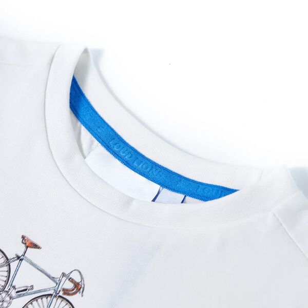 T-shirt til børn str. 140 ecrufarvet