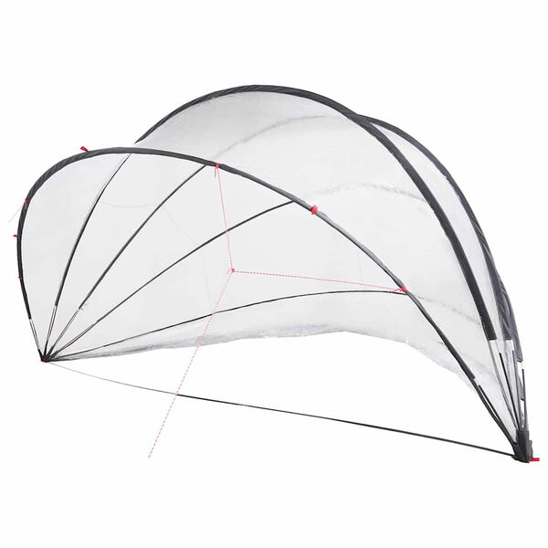 vidaXL Pool Dome Transparent 546 x 516 x 250 cm PVC