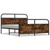 vidaXL sengeramme uden madras 150x200 cm metal r&oslash;get egetr&aelig;sfarve