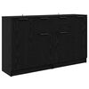 vidaXL Sideboards 2 pcs Sort eg 60 x 30 x 70 cm Konstrueret tr&aelig;