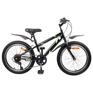 vidaXL B&oslash;rnecykel 20 tommer 6-Speed til b&oslash;rn i alderen 6-11 &aring;r Sort