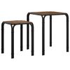 vidaXL Sidebord R&oslash;get eg 41 x 40 x 50 cm Konstrueret tr&aelig;