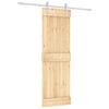 vidaXL Skyded&oslash;r 70 x 210 cm Massivt Fyrretr&aelig; (Ubehandlet)