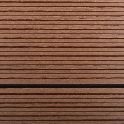 vidaXL udendørs brusekar 110 x 62 cm WPC rustfrit stål brun