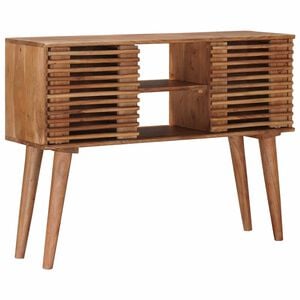 vidaXL H&aring;ndlavet endebord Teakbrun 100 x 30 x 75 cm Massivt Akacietr&aelig;