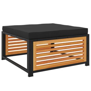 vidaXL haveskammel med hynde 68x68x30 cm massivt akacietr&aelig;