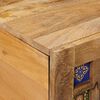 vidaXL Sofabord Naturfarvet 80 x 50 x 40 cm Massivt mangotr&aelig;