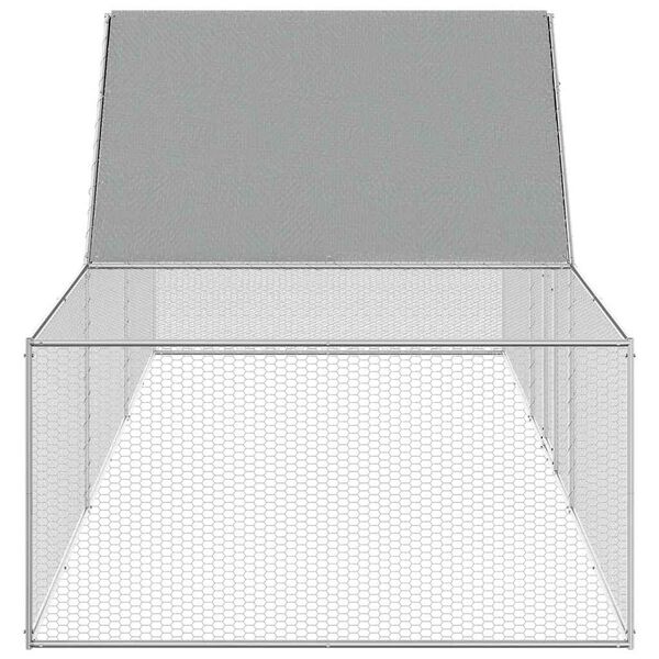 vidaXL h&oslash;nseg&aring;rd5x1x1,5 m galvaniseret st&aring;l