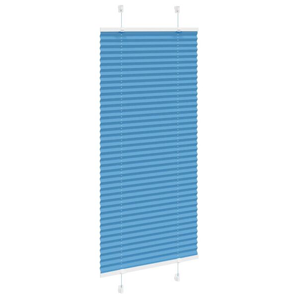 vidaXL Pliss&eacute;gardin Bl&aring; 65x100 cm Stofbredde 64,4 cm Polyester