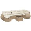 vidaXL sofas&aelig;t til haven 8 dele med hynder polyrattan beige