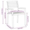 vidaXL Have Stol 4 pcs Brun 56 x 57 x 87 cm Massivt Akacietr&aelig;