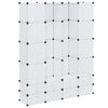 vidaXL modulskab med 18 rum 37x146x180,5 cm hvid