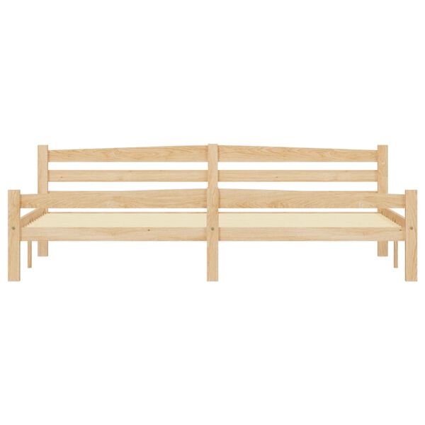 vidaXL sengestel med 2 skuffer 200x200 cm massivt fyrretr&aelig;